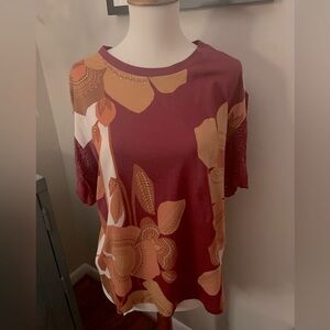 Anthropology patterned top M